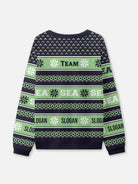 Custom Seattle Logo Football Sweatshirt Eleven Oasis