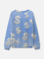 Hip Hop Cow Crew Neck Sweatshirt Eleven Oasis