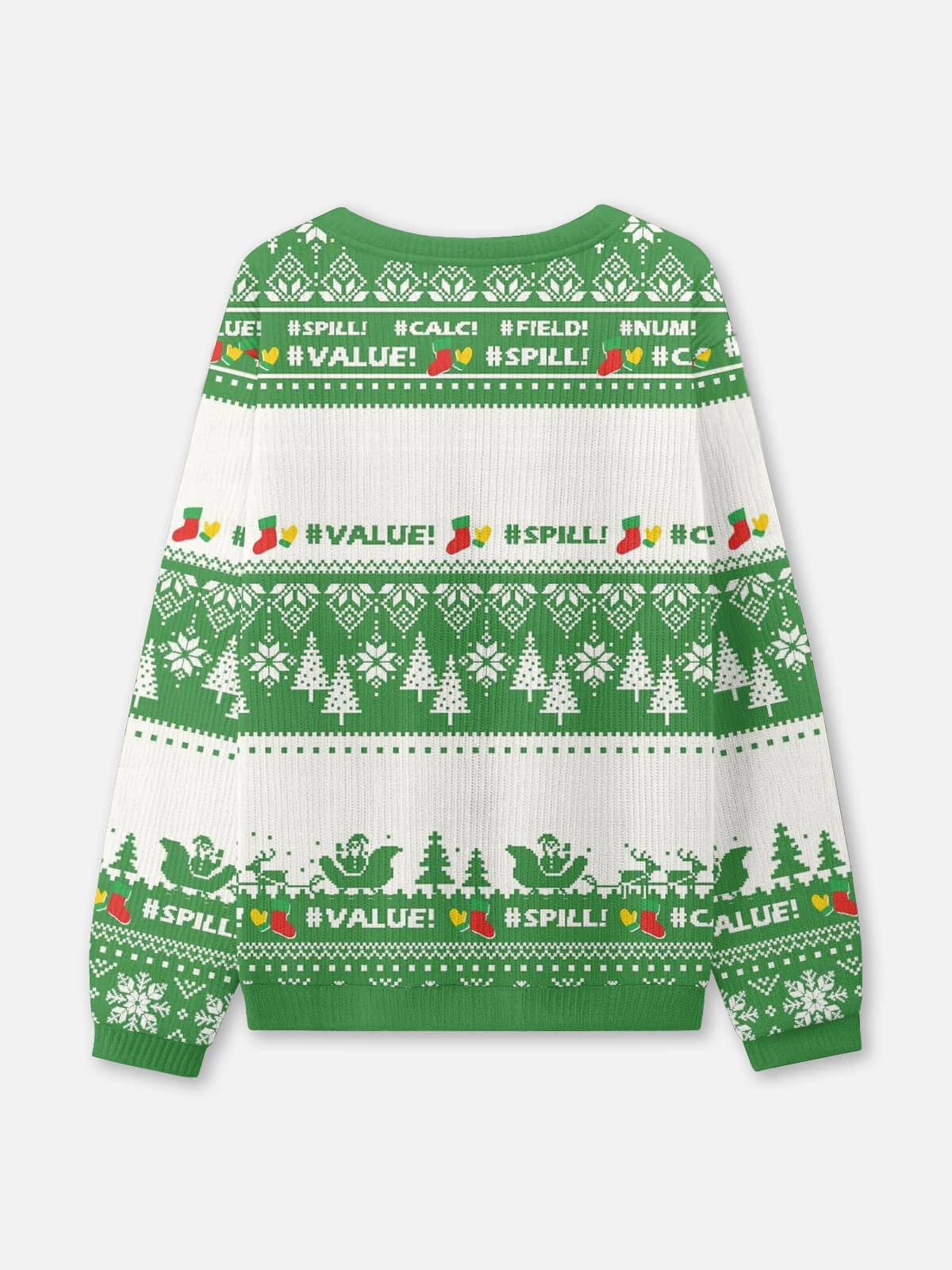Excel Spreadsheet Emergency Ugly Christmas Sweater Eleven Oasis