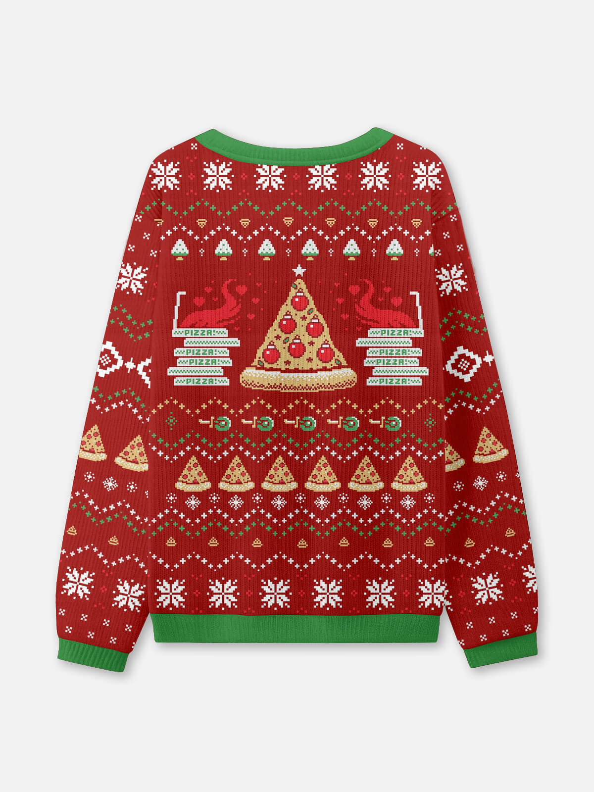 "Pizza Tree" Foodie Ugly Christmas Sweater Eleven Oasis