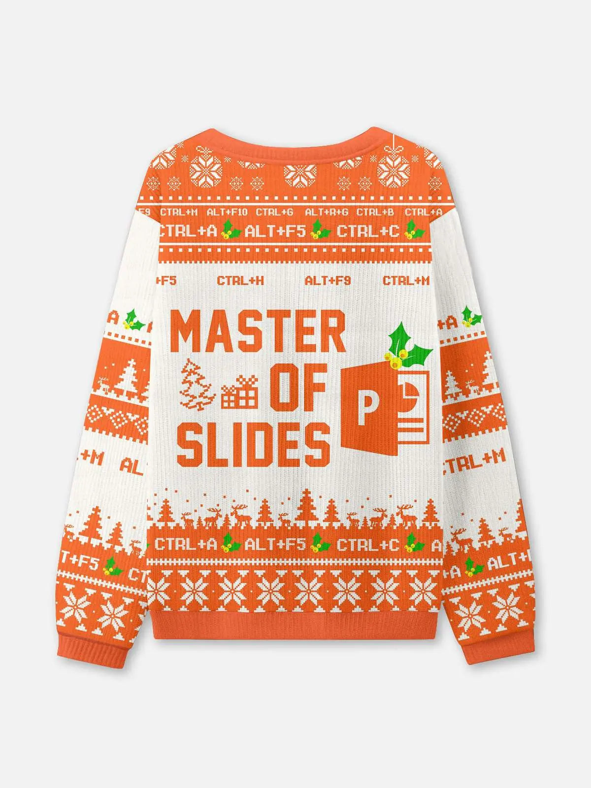 Ugly Christmas Sweater Microsoft Office Humor Sweatshirt 
