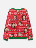 Customizable Face Christmas Lights Ugly Christmas Sweater 