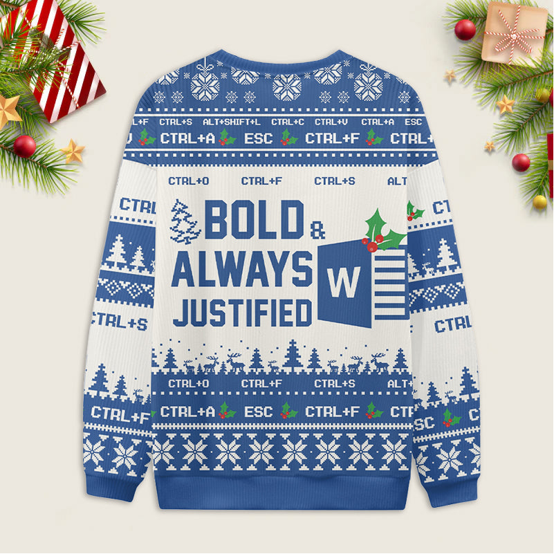 Ugly Christmas Sweater Spreadsheet Excel Sheet Sweatshirt Eleven Oasis