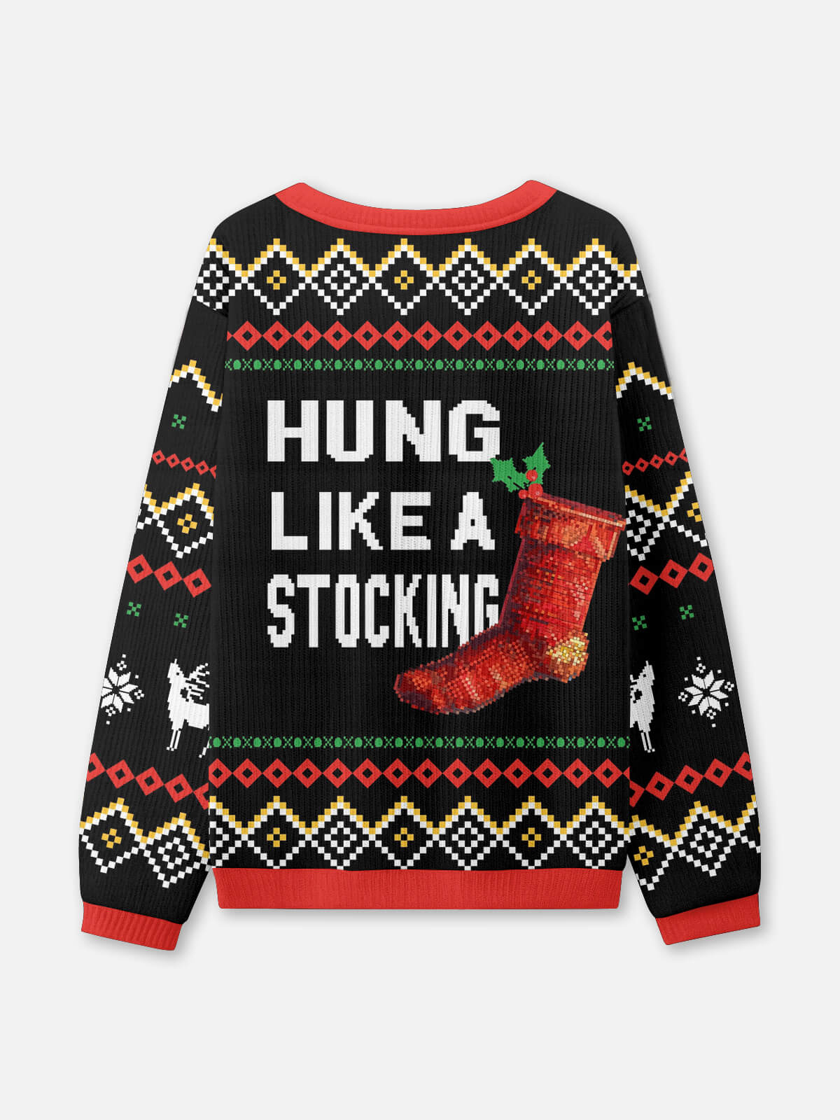 Hung Like a Stocking Ugly Christmas Sweater Eleven Oasis