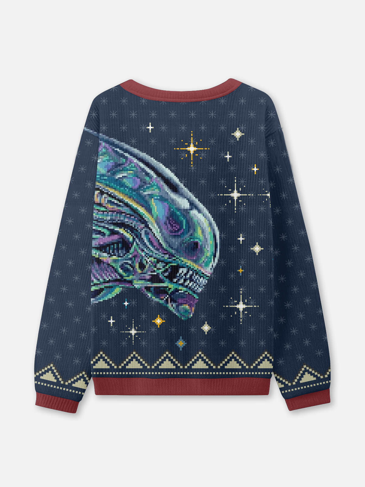 Ugly Christmas Sweater Alien Xenomorph Sweatshirt ElevenOasis