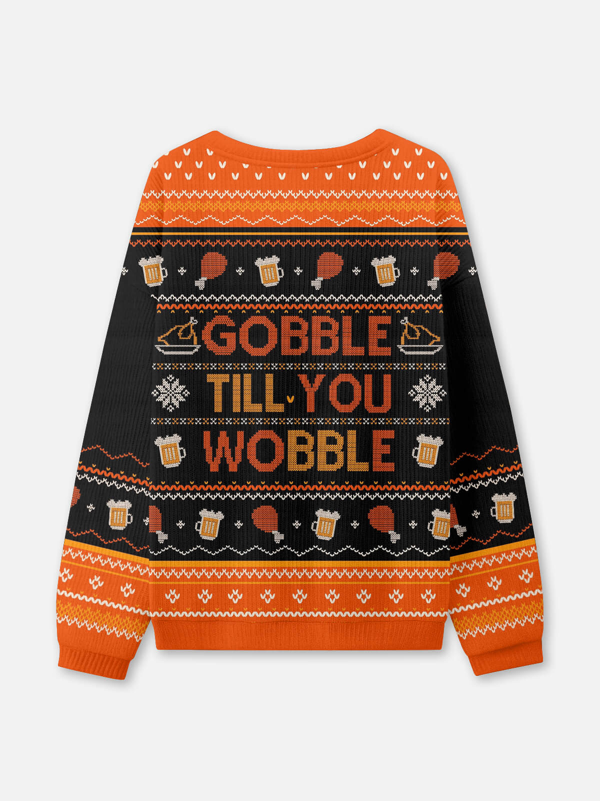 Gobble Till You Wobble Thanksgiving Ugly Sweater Eleven Oasis