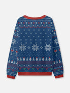 Merry Alcoholidays Martini & Wine Ugly Christmas Sweater ElevenOasis