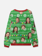 Customizable Face Christmas Lights Ugly Christmas Sweater ElevenOasis