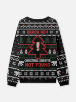 Ugly Christmas Sweater Error 404 Not Found Sweatshirt Eleven Oasis