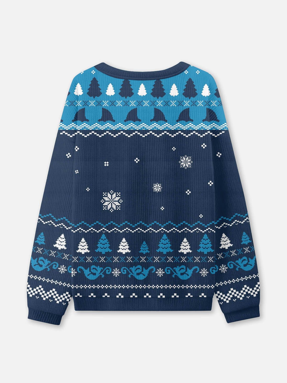 Ugly Christmas Sweater Jaws Santa Shark Sweatshirt Eleven Oasis