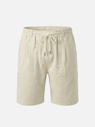 Men's Linen Cotton Blend Drawstring Shorts Eleven Oasis