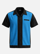 Men's Framed Panel Bowling Short Sleeve Shirt Eleven Oasis