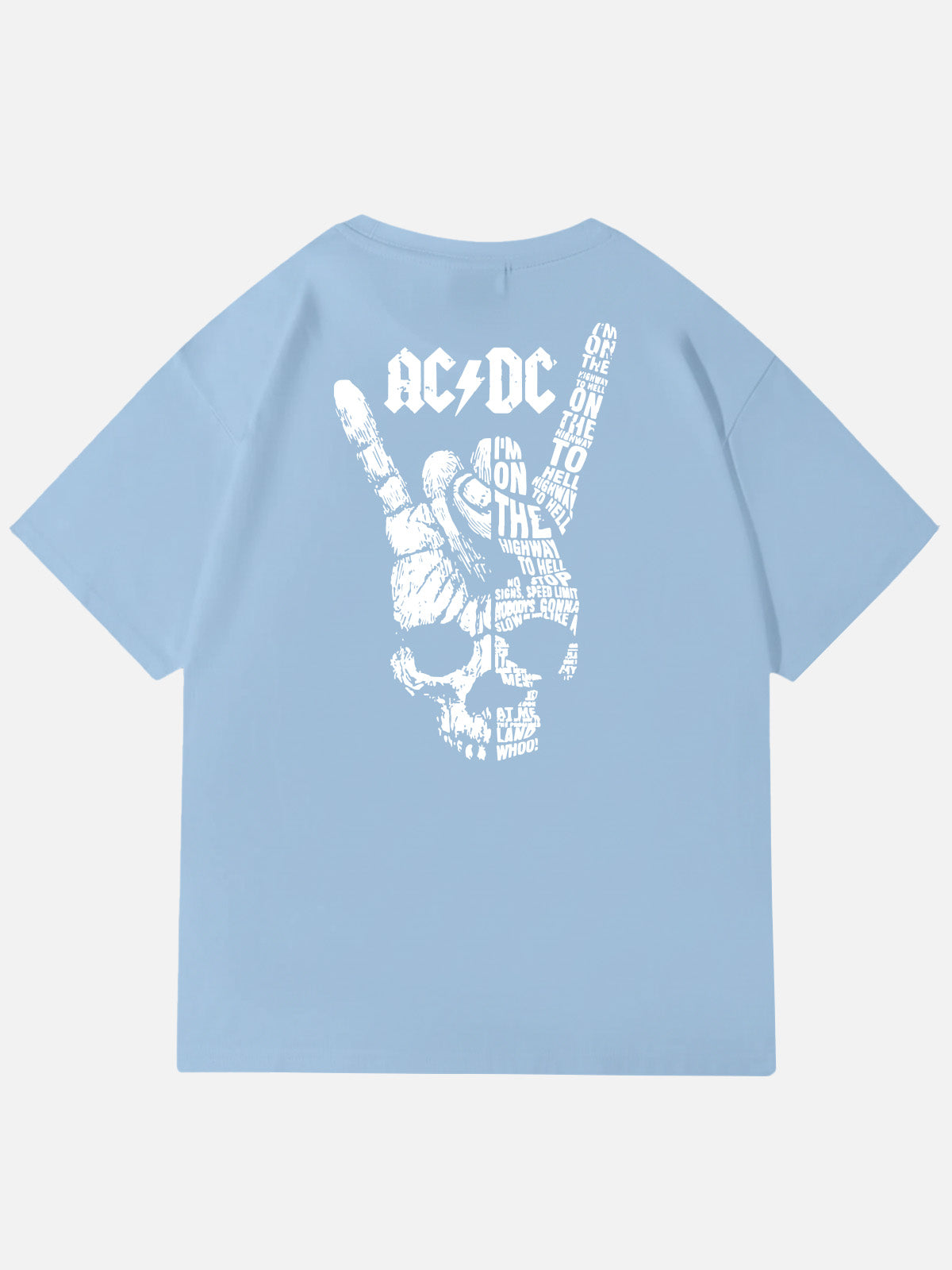 AC/DC Highway to Hell Rock Hand Vintage Band Cotton T-Shirt Eleven Oasis