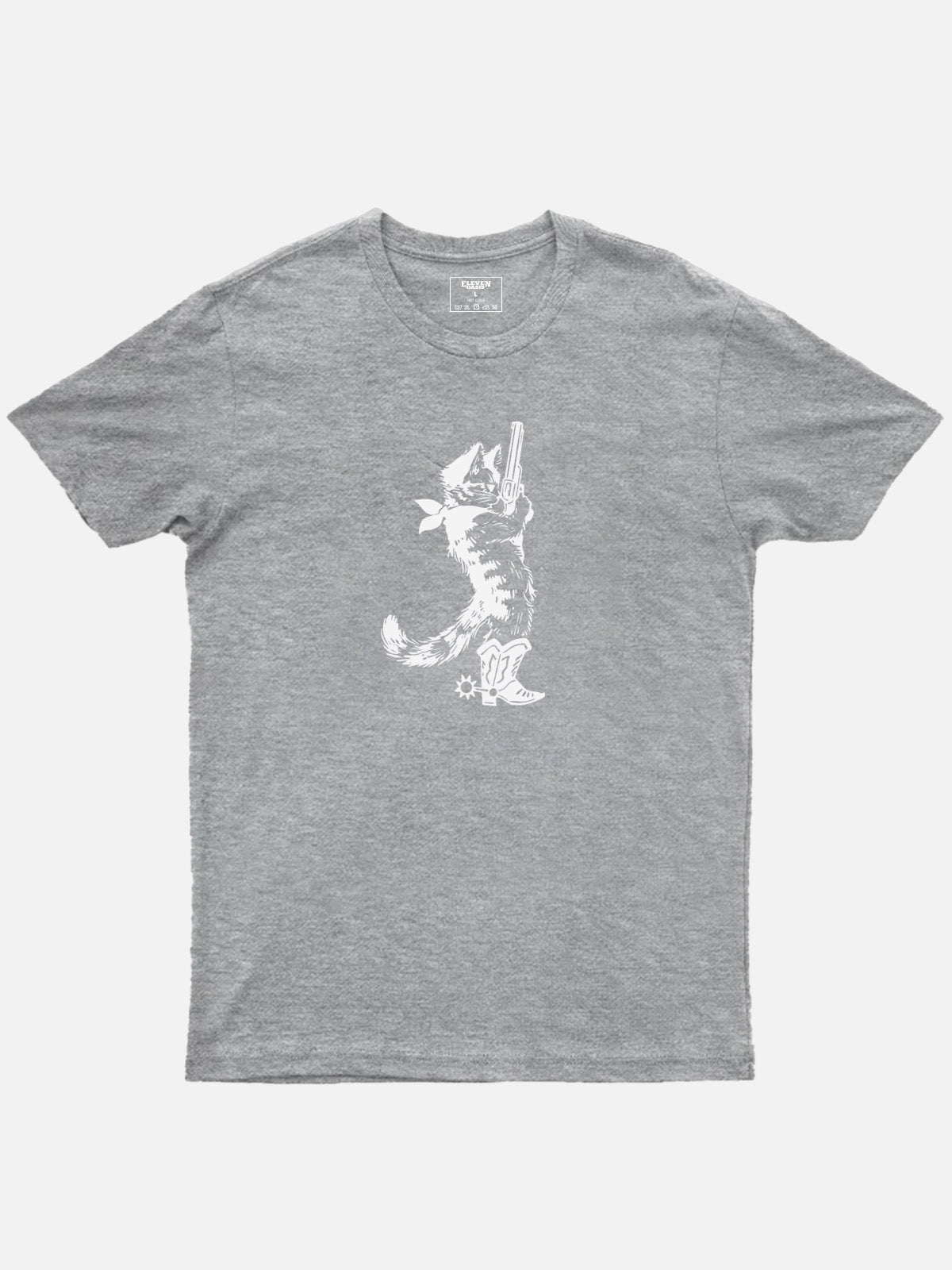 Cowboy Cat Bandit Cotton T-Shirt Eleven Oasis