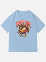 Turkey Bowl Thanksgiving Cotton T-Shirt Eleven Oasis