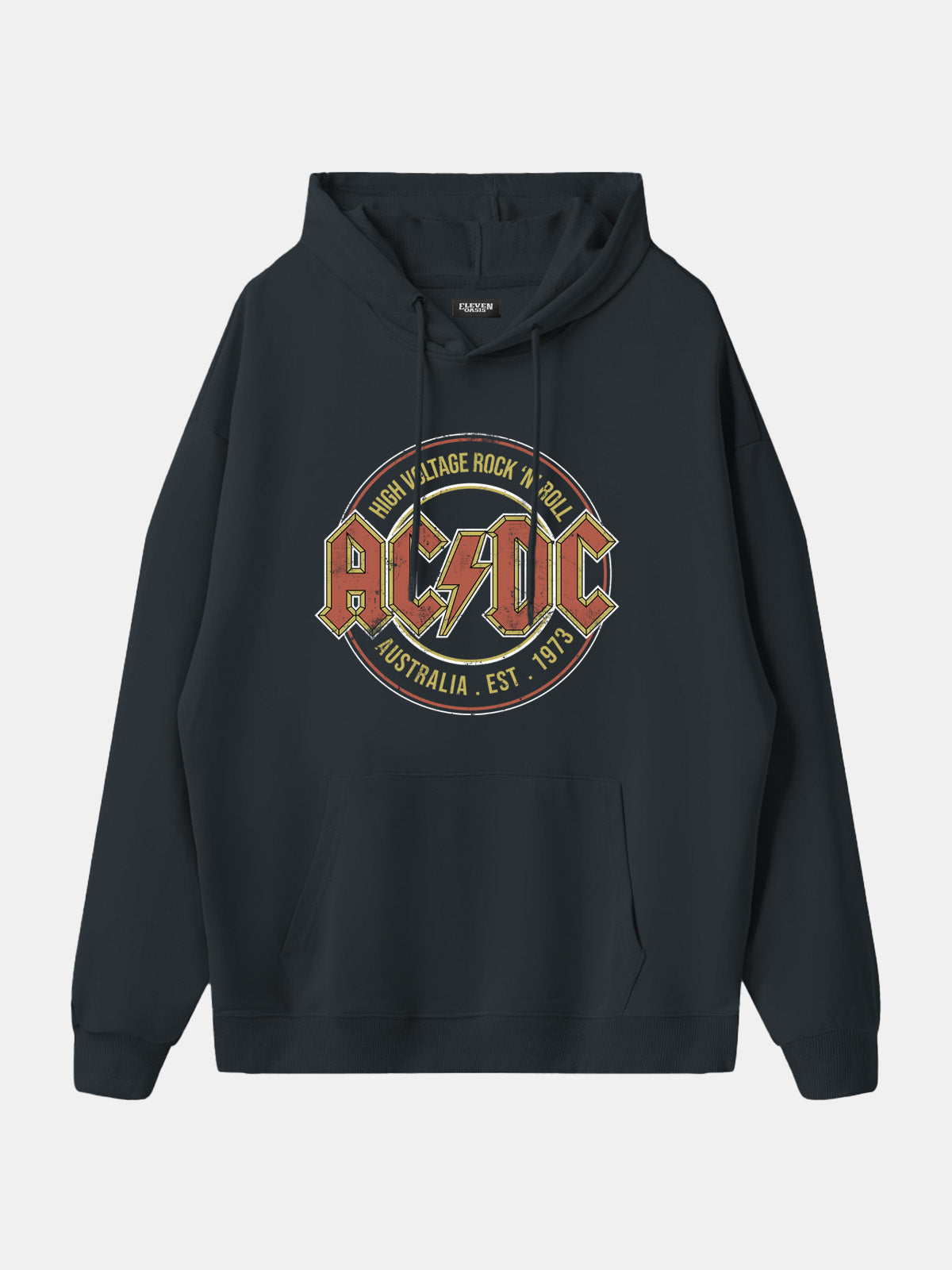 AC/DC High Voltage Vintage Band Hoodie Eleven Oasis