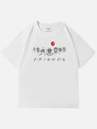 Horror Friends Mashup Ghost Cotton T-Shirt ElevenOasis