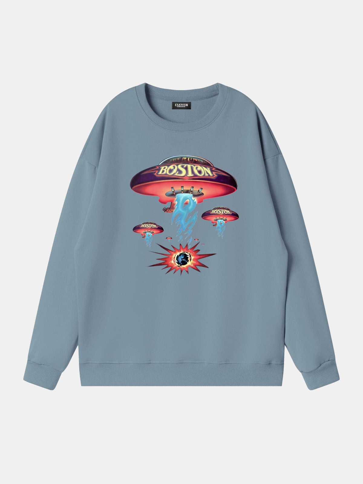 Boston Spaceship Vintage Band Sweatshirt Eleven Oasis