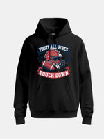 Football Vibes Touchdown Graphic Hoodie Eleven Oasis
