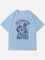 Greetings From Nature Skull Graphic Cotton T-Shirt Eleven Oasis
