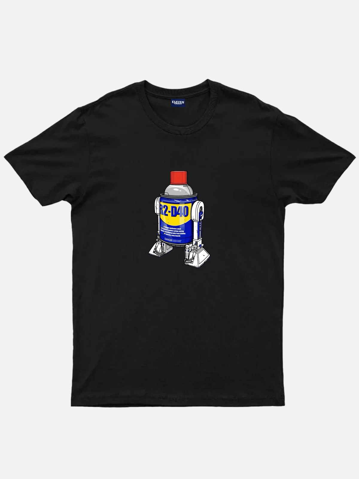 Men’s Science Fiction Basic Cotton Round Neck Short Sleeve T - Shirt Star Wars R2-D40 The Next Generation Astromech Eleven Oasis