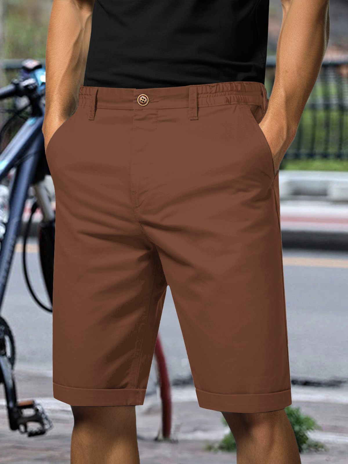 Men's Cotton Casual Daywear Cargo Shorts Pants Eleven Oasis