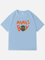 Mama's Boy Horror Graphic Cotton T-Shirt Eleven Oasis