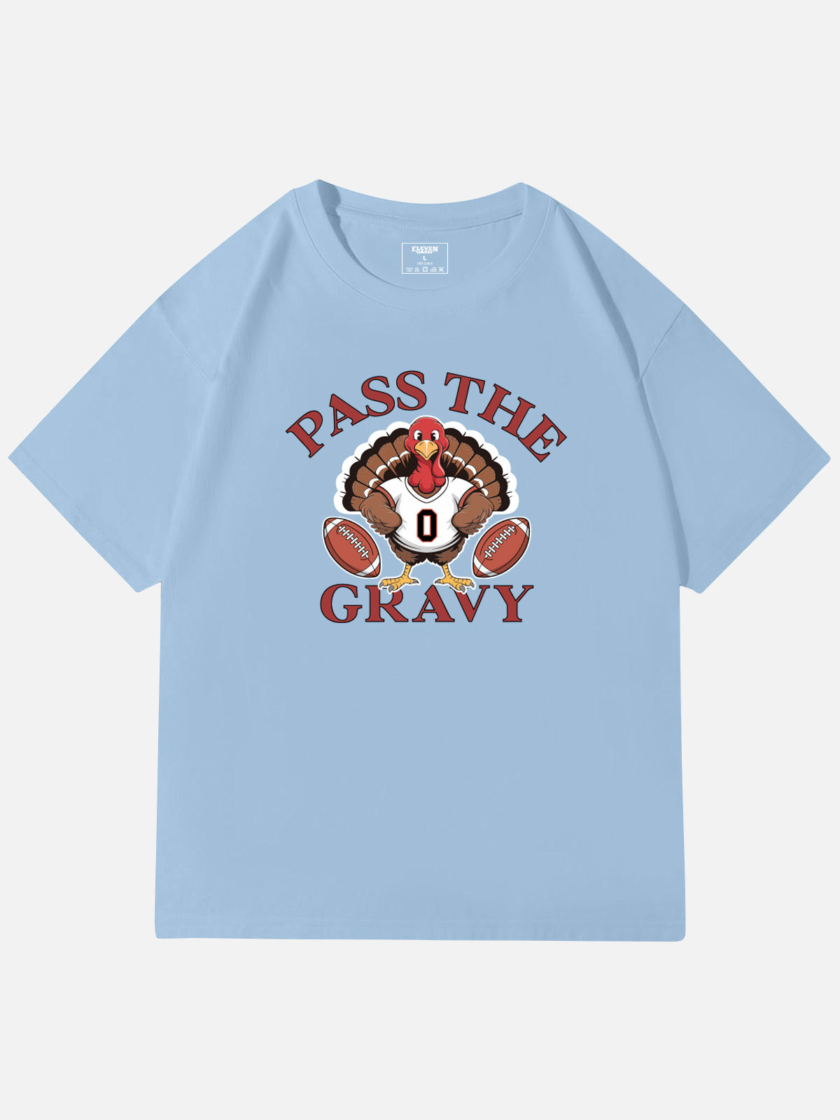 Pass the Gravy Thanksgiving Cotton T-Shirt Eleven Oasis