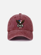Customizable USA American Eagle Washed Cotton Baseball Cap Eleven Oasis