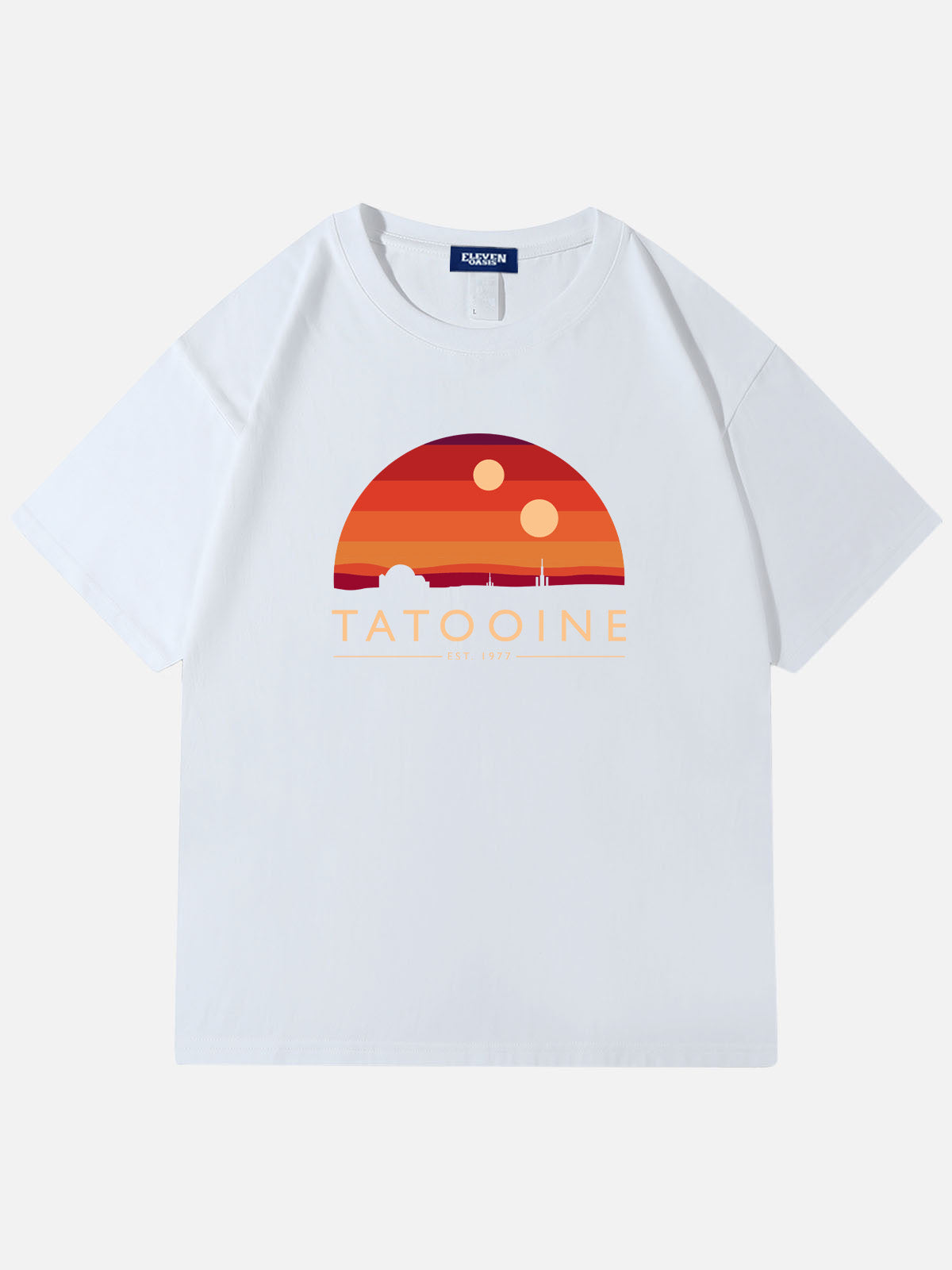 Men's Science Fiction Basic Cotton Round Neck Short Sleeve T - Shirt Star Wars TATOOINE Eleven Oasis