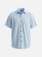 Men's Classic Chest Pocket Short Sleeve Shirt ElevenOasis