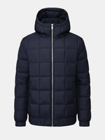 Men's Square-Quilt Winter Hooded Puffer Jacket Eleven Oasis