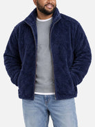 Men's Cozy Fleece Slim Fit Zip-Up Jacket Eleven Oasis
