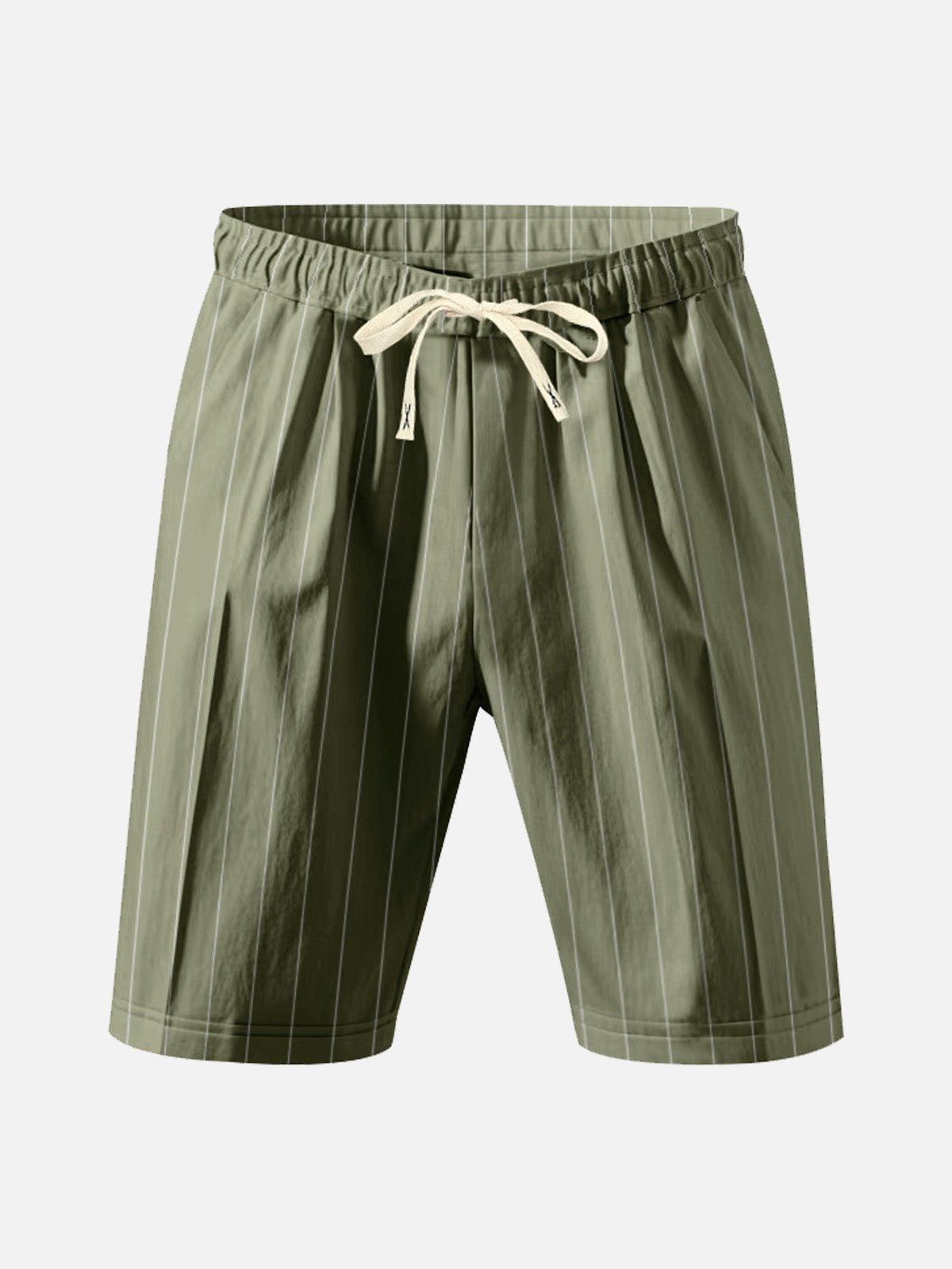 Men's Pinstripe Linen Blend Drawstring Shorts ElevenOasis