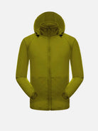 Men's Slim Fit Packable Hooded Outdoor Jacket Eleven Oasis