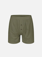Men's Cotton Stretch Button Fly Boxer Eleven Oasis