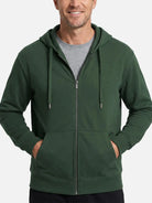 Men's Classic Cotton Zip-Up Hoodie Eleven Oasis