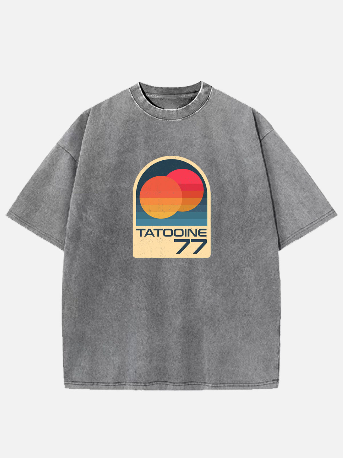 Men’s Science Fiction Cotton Round Neck Short Sleeve T - Shirt TATOOINE 77 A Star Wars Legacy Eleven Oasis