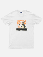 Easter Bunny Hoppin & Grillin Cotton T-Shirt Eleven Oasis
