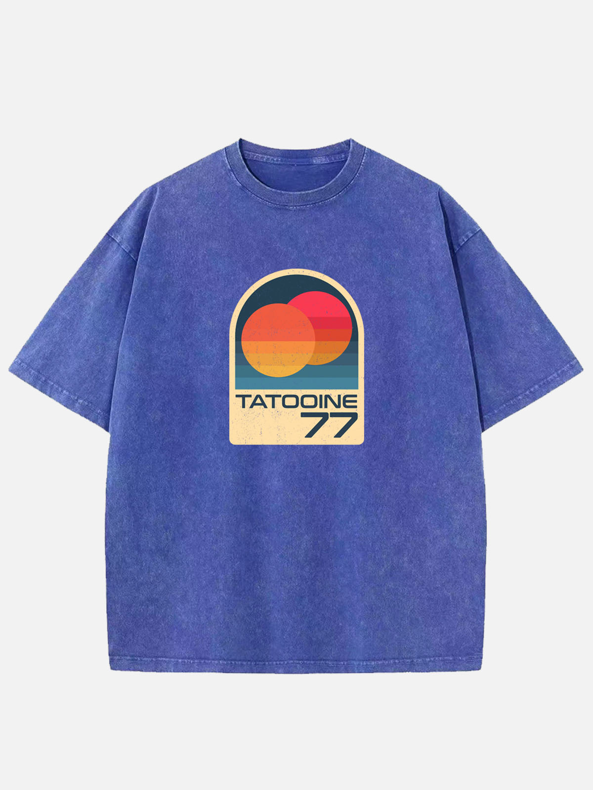 Men’s Science Fiction Cotton Round Neck Short Sleeve T - Shirt TATOOINE 77 A Star Wars Legacy Eleven Oasis