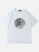 Star Wars E.T. Death Star Bicycle Parody Cotton T-Shirt Eleven Oasis