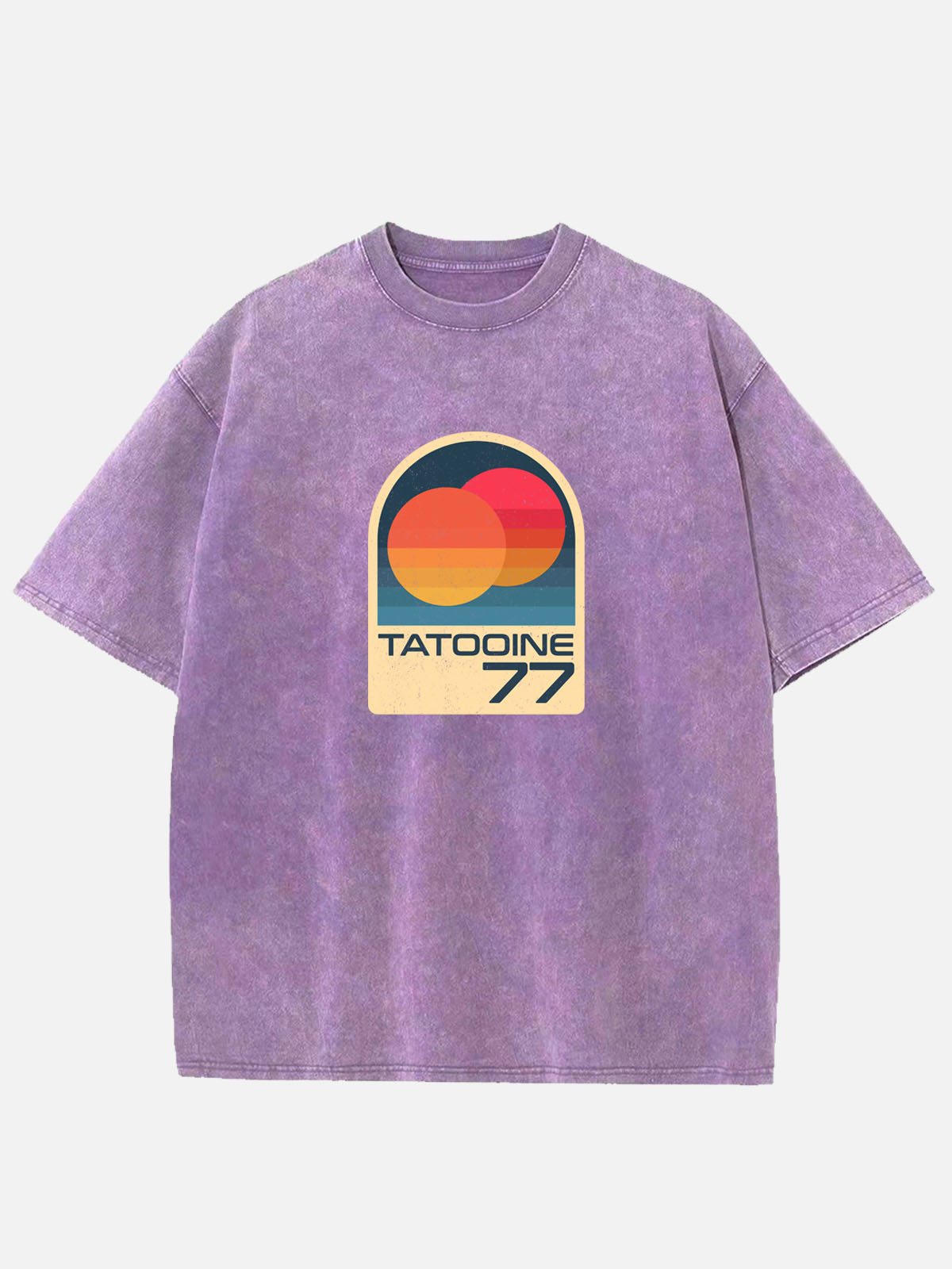 Men’s Science Fiction Cotton Round Neck Short Sleeve T - Shirt TATOOINE 77 A Star Wars Legacy Eleven Oasis