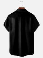 Men's Basic Striped Bowling Short Sleeve Casual ShirtMens short sleeve shirts Big and tall Mens shirts Short sleeve shirts for men Mens 4xl shirts Casual short sleeve shirts