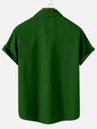 Men’s Skull Shamrock Panel Short Sleeve Shirt Eleven Oasis