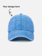 Customizable Washed Cotton Bowling Strike Baseball Cap ElevenOasis