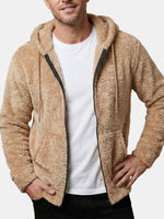 Men's Soft Sherpa Zip Hoodie Jacket Eleven Oasis