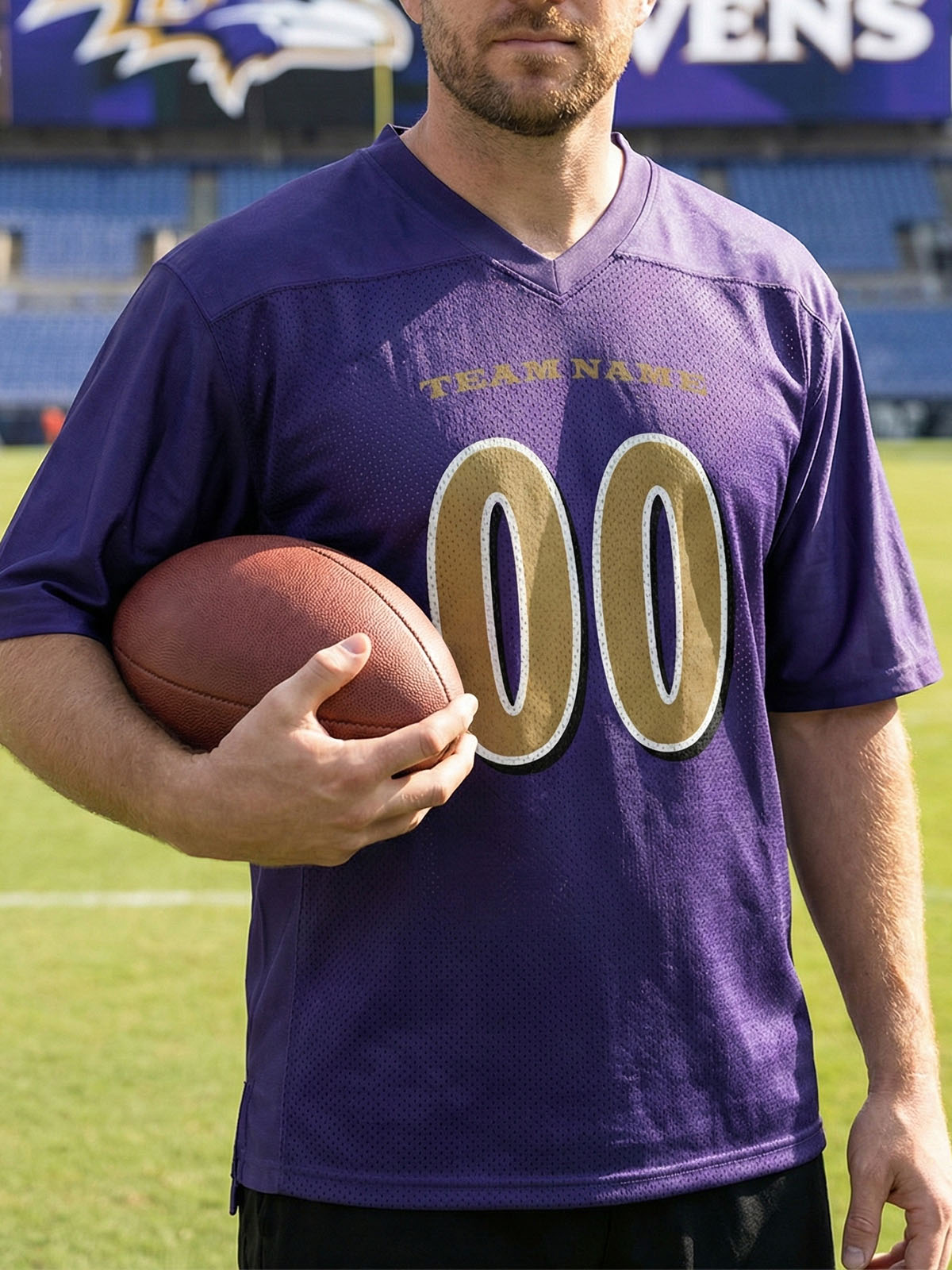 Men's Custom Baltimore American Football Jersey Top Eleven Oasis