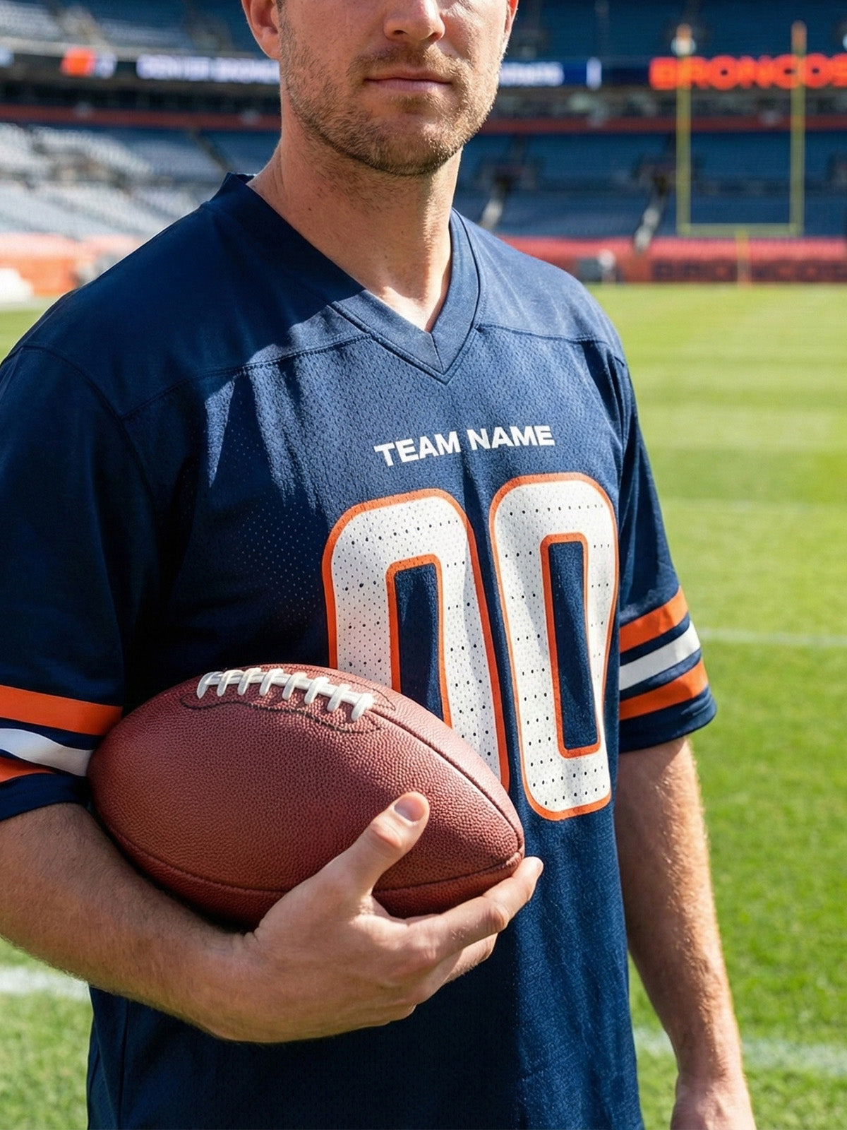 Men's Custom Chicago American Football Jersey Top Eleven Oasis