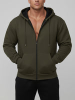 Men's Classic Everyday Zip-Up Hoodie Eleven Oasis