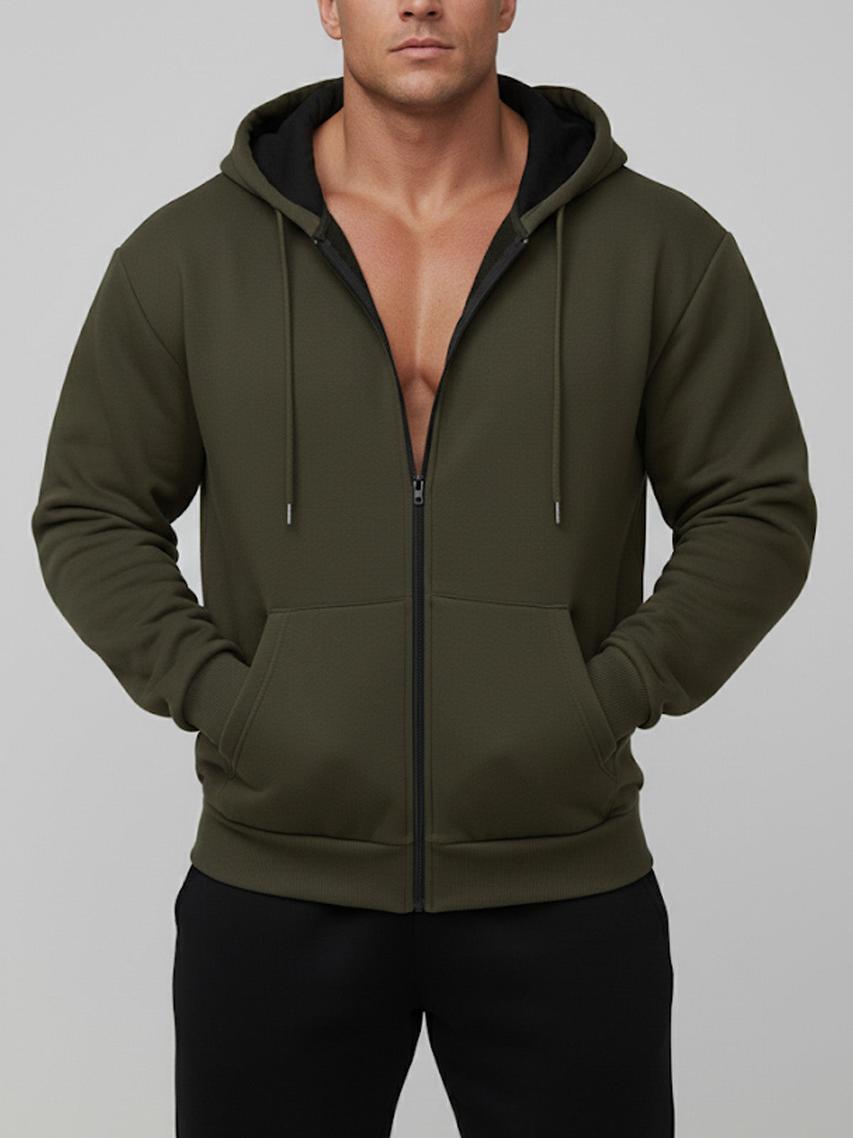Men's Classic Everyday Zip-Up Hoodie Eleven Oasis
